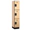 Salsbury Industries Wardrobe Locker, 15" W, 18" D, 76" H, (1) Wide, (3) Openings, Maple 23168MAP